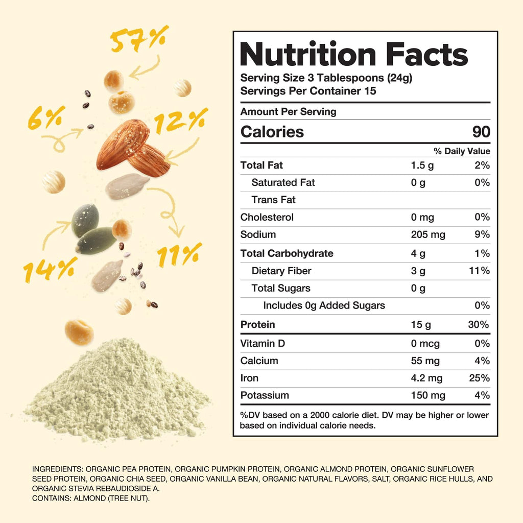 Vegan Vanilla Plant-Based Protein Powder 15 Servings L525119