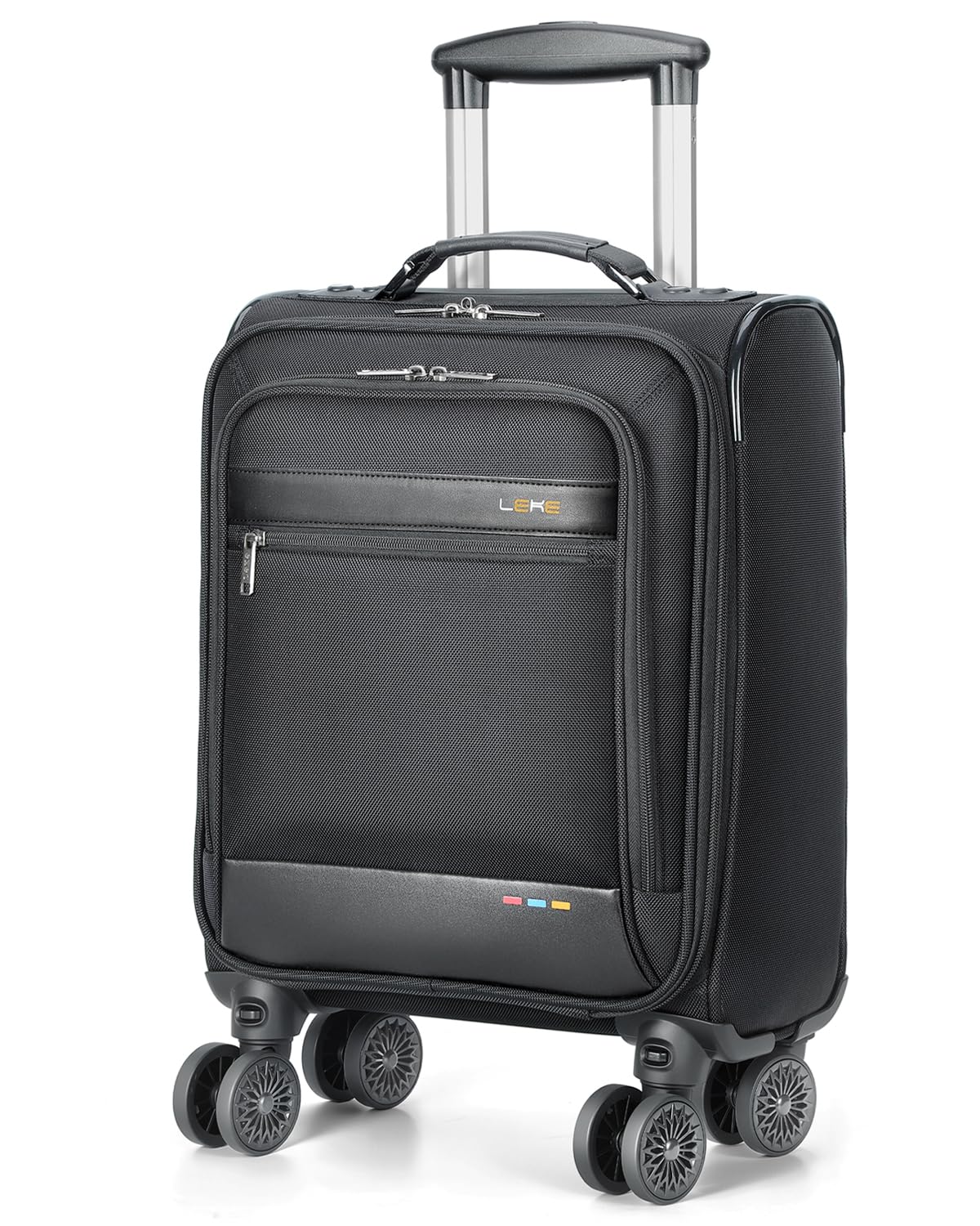 16 inch Underseat Carry On Luggage with Wheels Black W2720