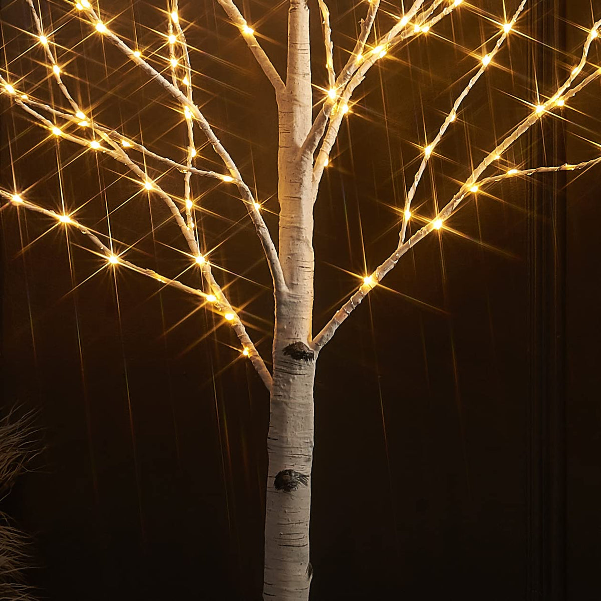 4FT Lighted Twig Birch Tree with 200 LED Lights M526
