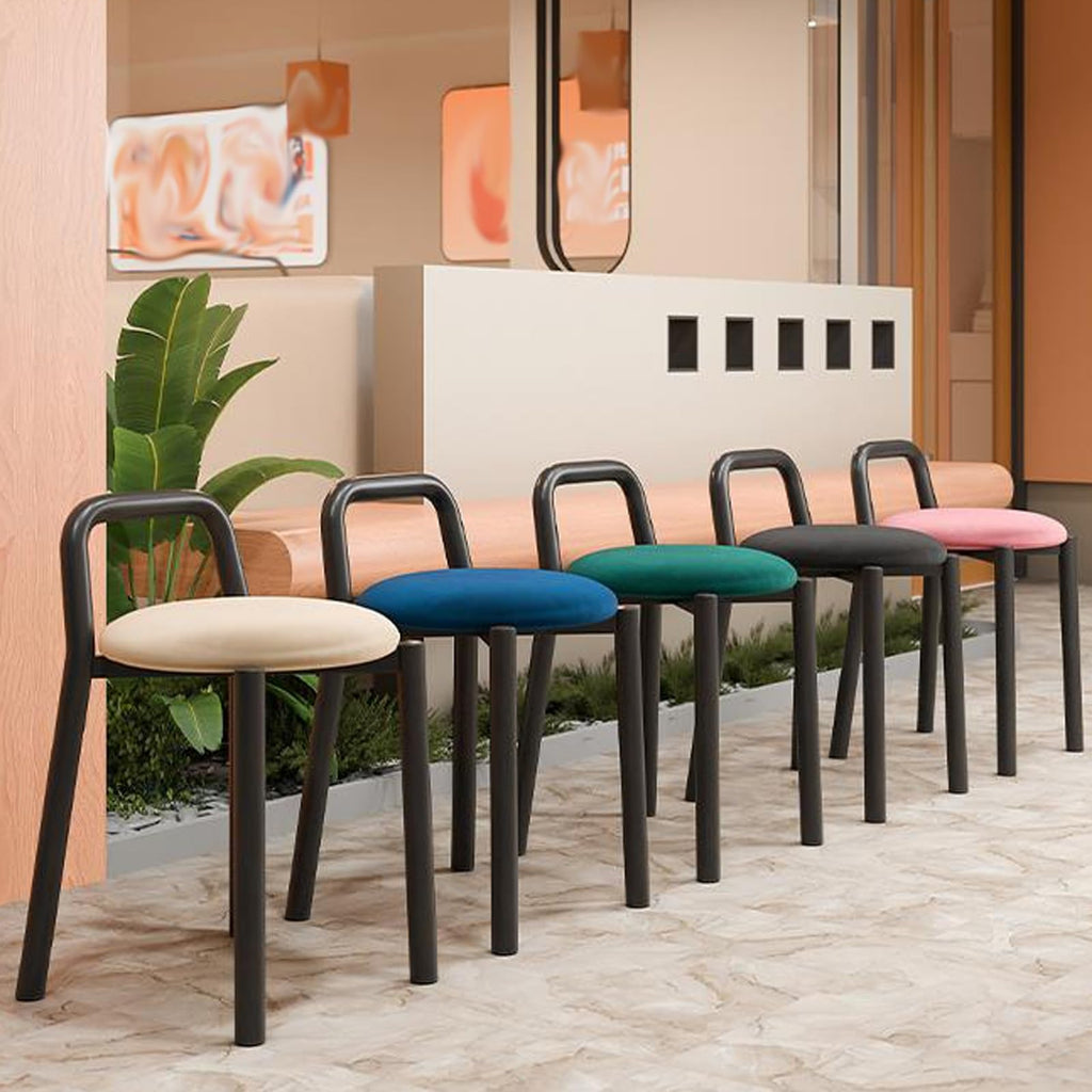Grey 22in Stacking Metal Bar Stools C4255