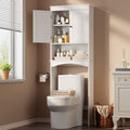 Over the Toilet Storage Cabinet with Adjustable Shelf, White L704