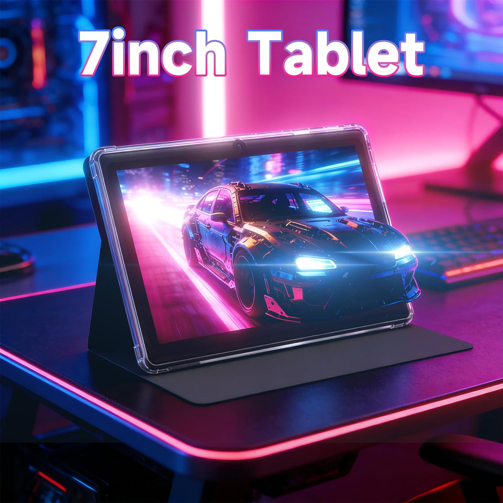 7 inch Android 14 Tablet with Protective Case C856