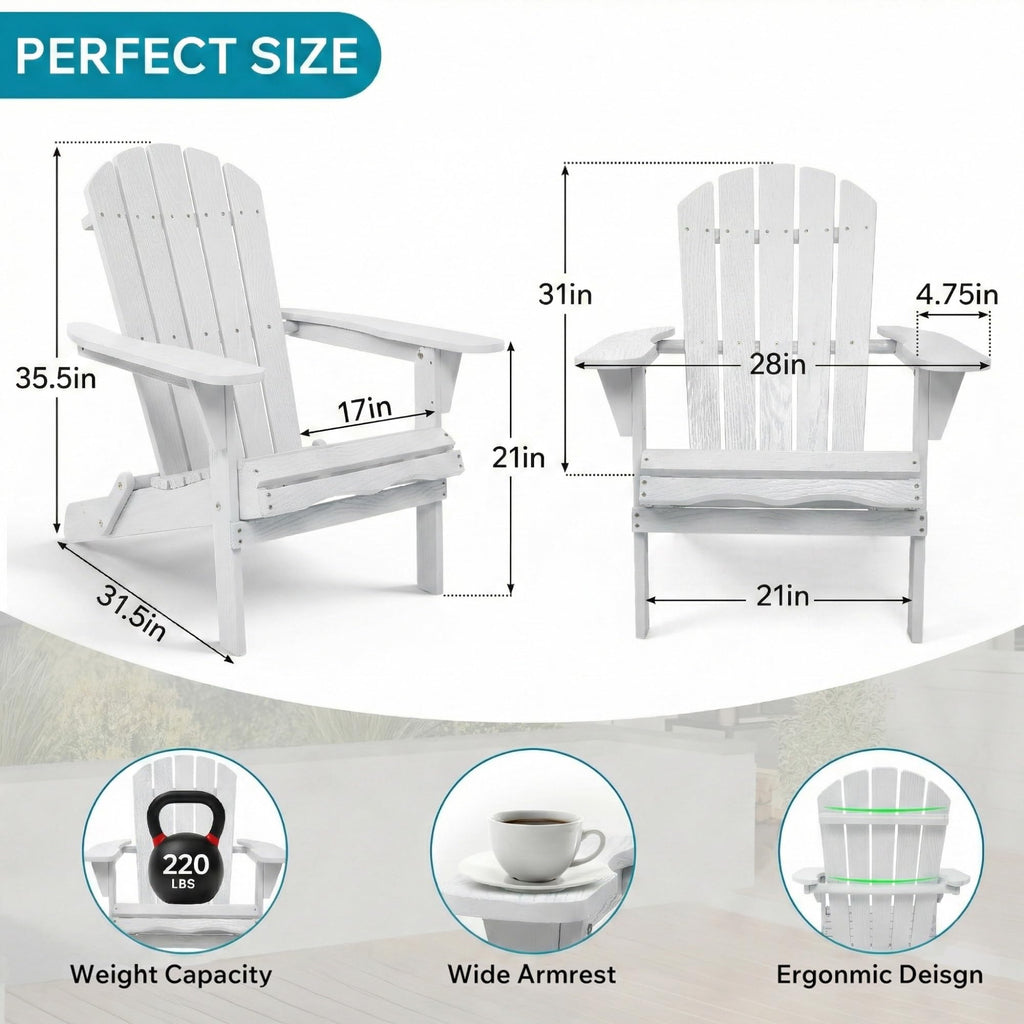 Folding Solid Cedar Wood Outdoor Chair U7659