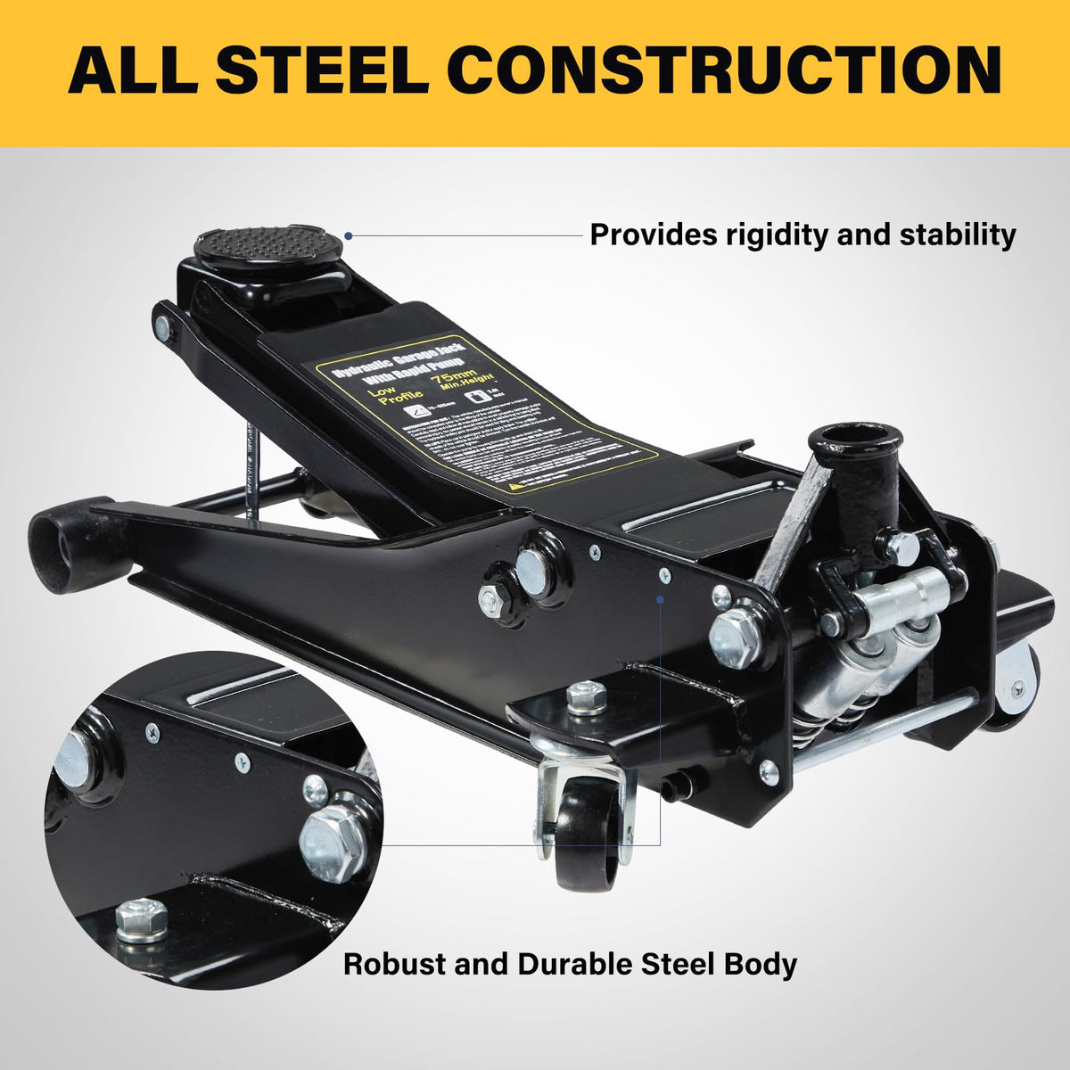 3 Ton Low Profile Steel Hydraulic Floor Jack C825597