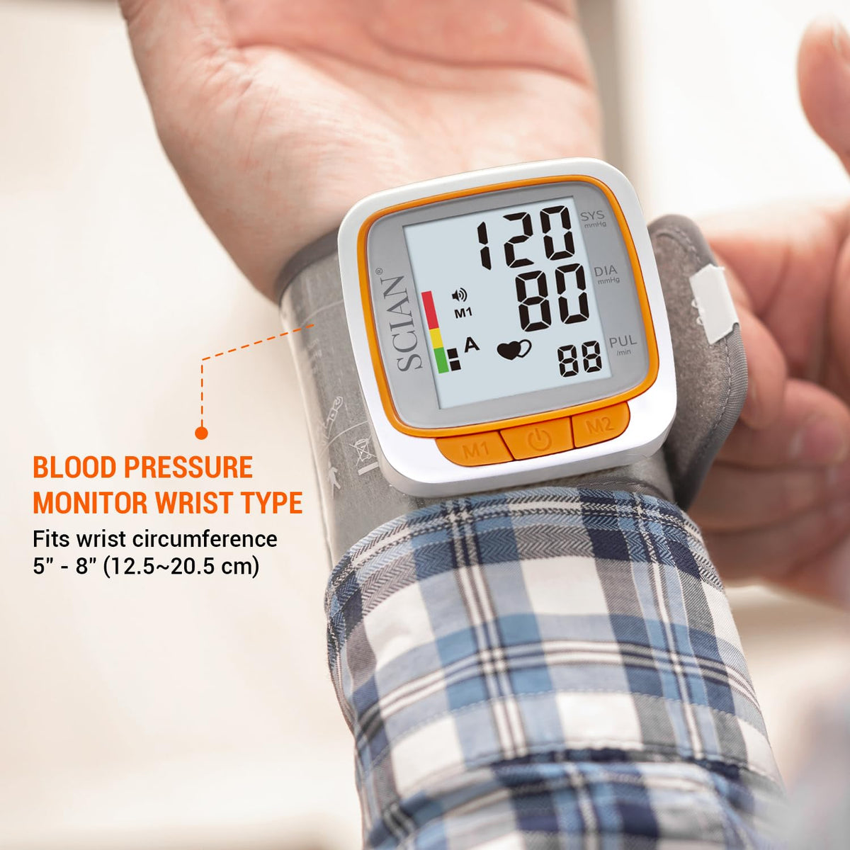 Automatic Wrist Blood Pressure Monitor with Voice Broadcast P980309