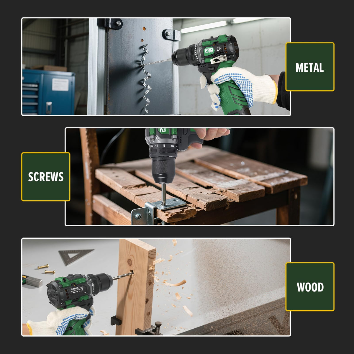 Cordless Drill & Impact Driver Set R3755