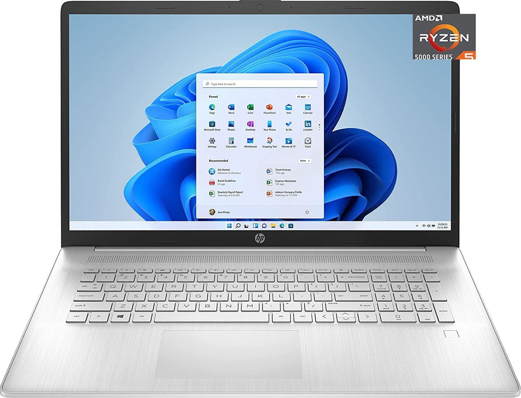 17.3" Full HD Laptop, AMD Ryzen 5, 8GB RAM, 512GB SSD, Natural Silver I276348