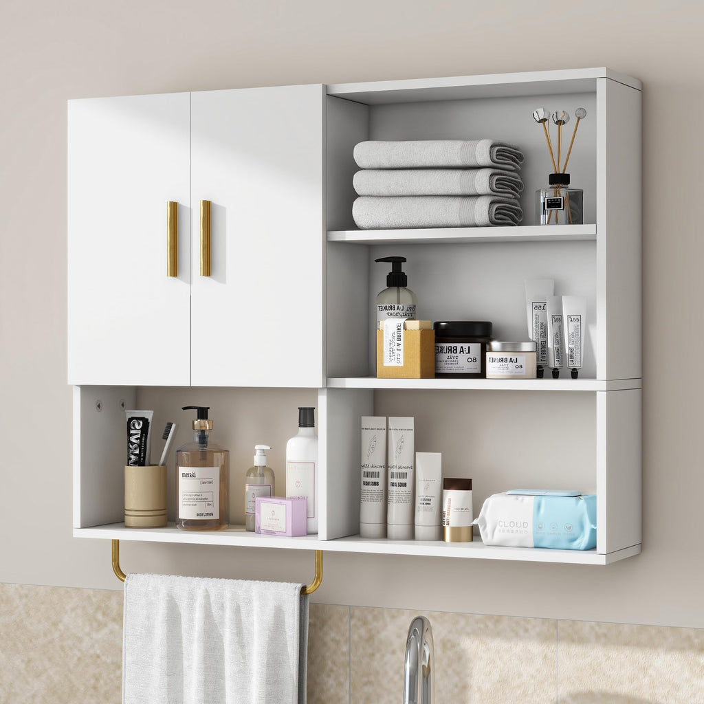 Wood Wall Mounted Bathroom Cabinet O139325