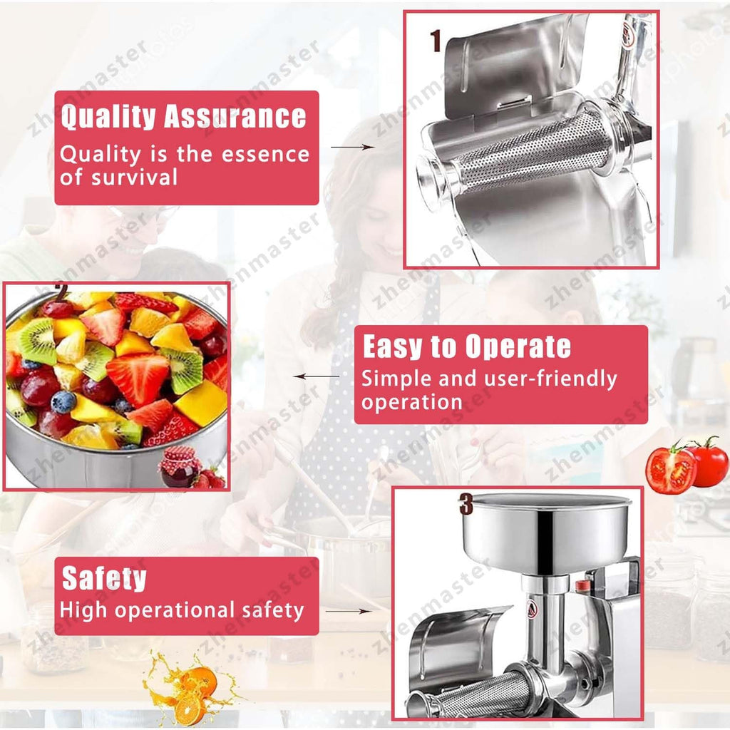 450W Stainless Steel Electric Tomato Strainer Z1748