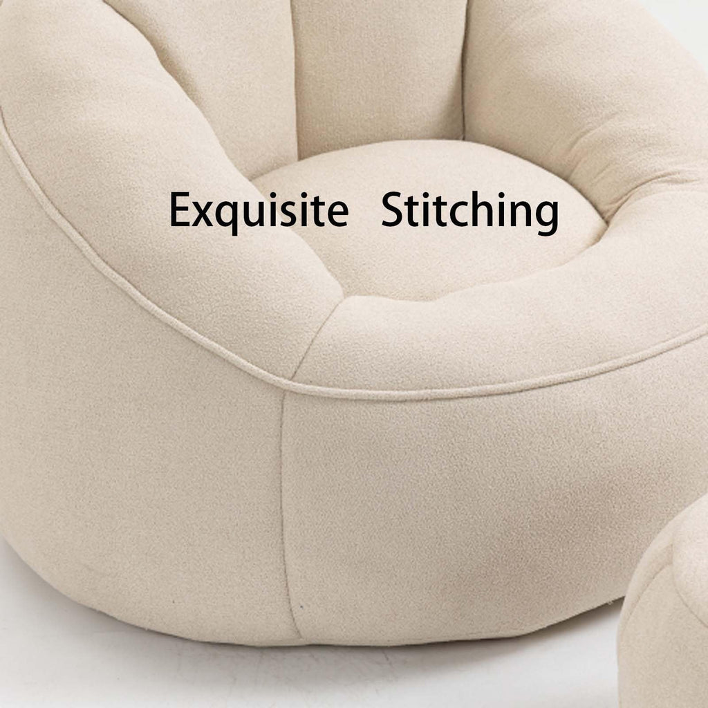 Memory Foam Bean Bag Chair with Footrest I3386