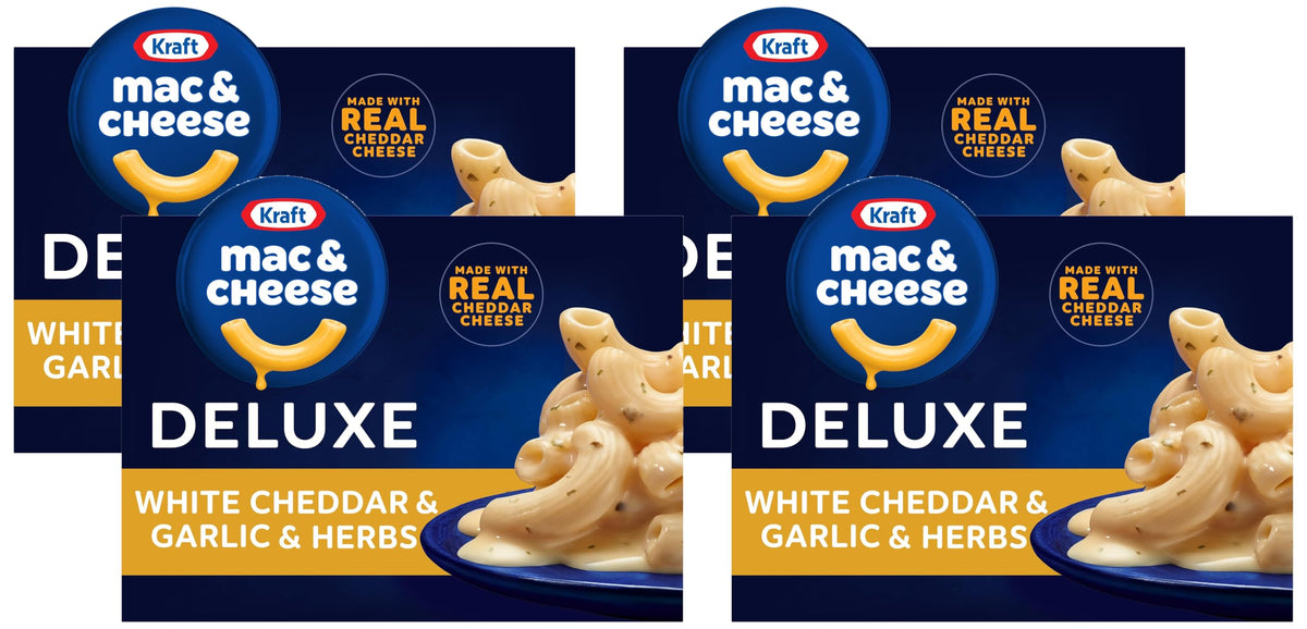 White Cheddar and Garlic and Herbs Mac and Cheese 11.9 oz Pack of 4 T3308