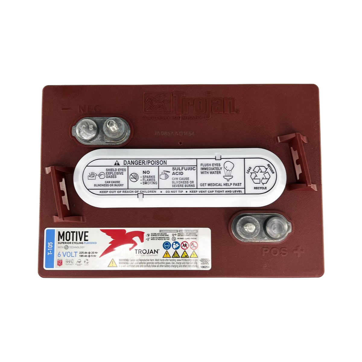 6V 225Ah Deep-Cycle Flooded Battery Pack of 4 T44389