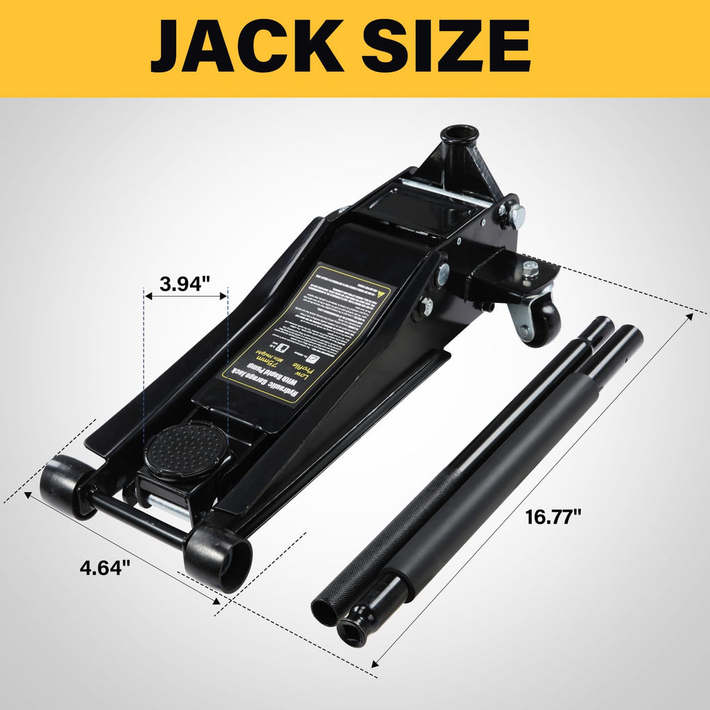 3 Ton Low Profile Steel Hydraulic Floor Jack C825597