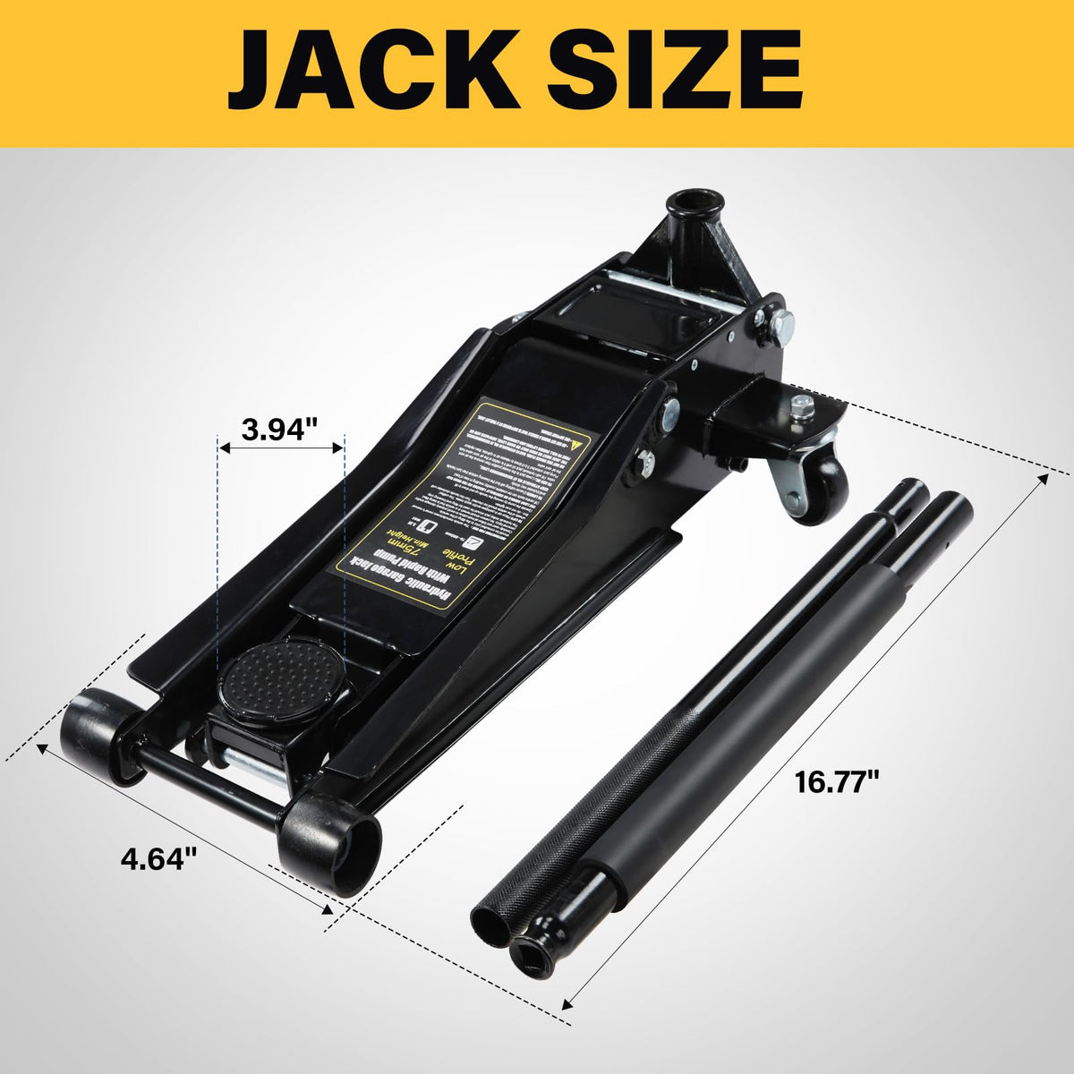 3 Ton Low Profile Steel Hydraulic Floor Jack C825597