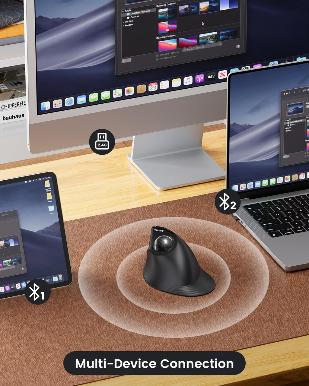 Wireless Vertical Trackball Mouse I786442