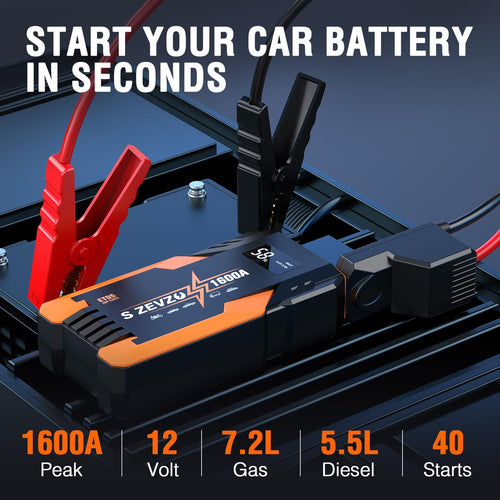 1600A Peak Portable Jump Starter J3474