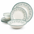 12-Piece Porcelain Dinnerware Set for 4 W891