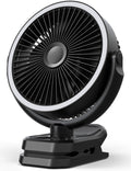 10000mAh Rechargeable 8 Inch Clip on Fan Black K80054
