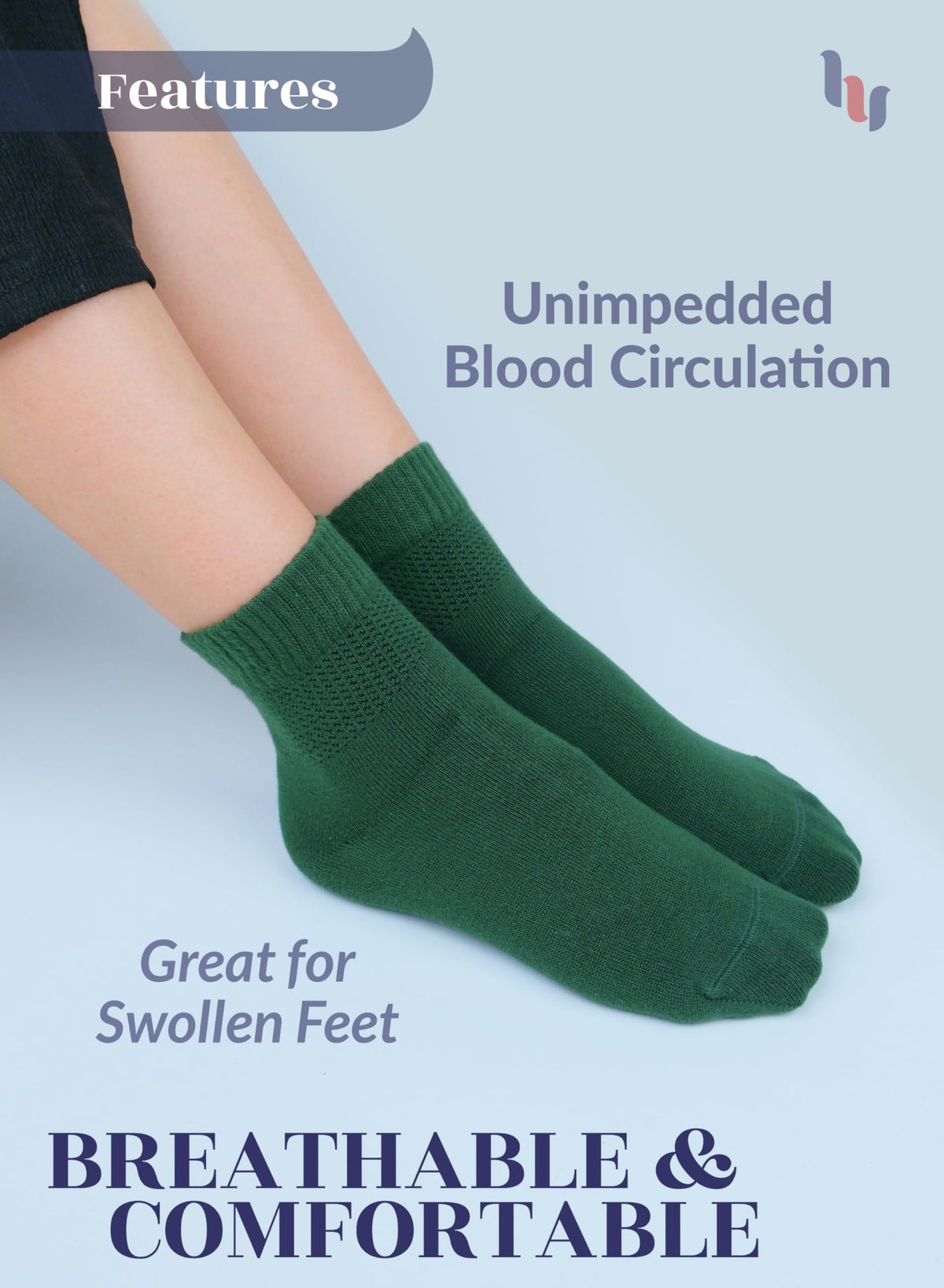 Bamboo Seamless Ankle Socks M12815