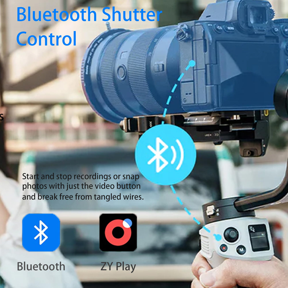 Lightweight 3-Axis Camera Gimbal Stabilizer N820882