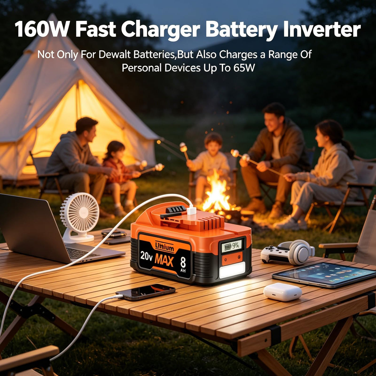 20V Lithium Battery with LCD Display E473429