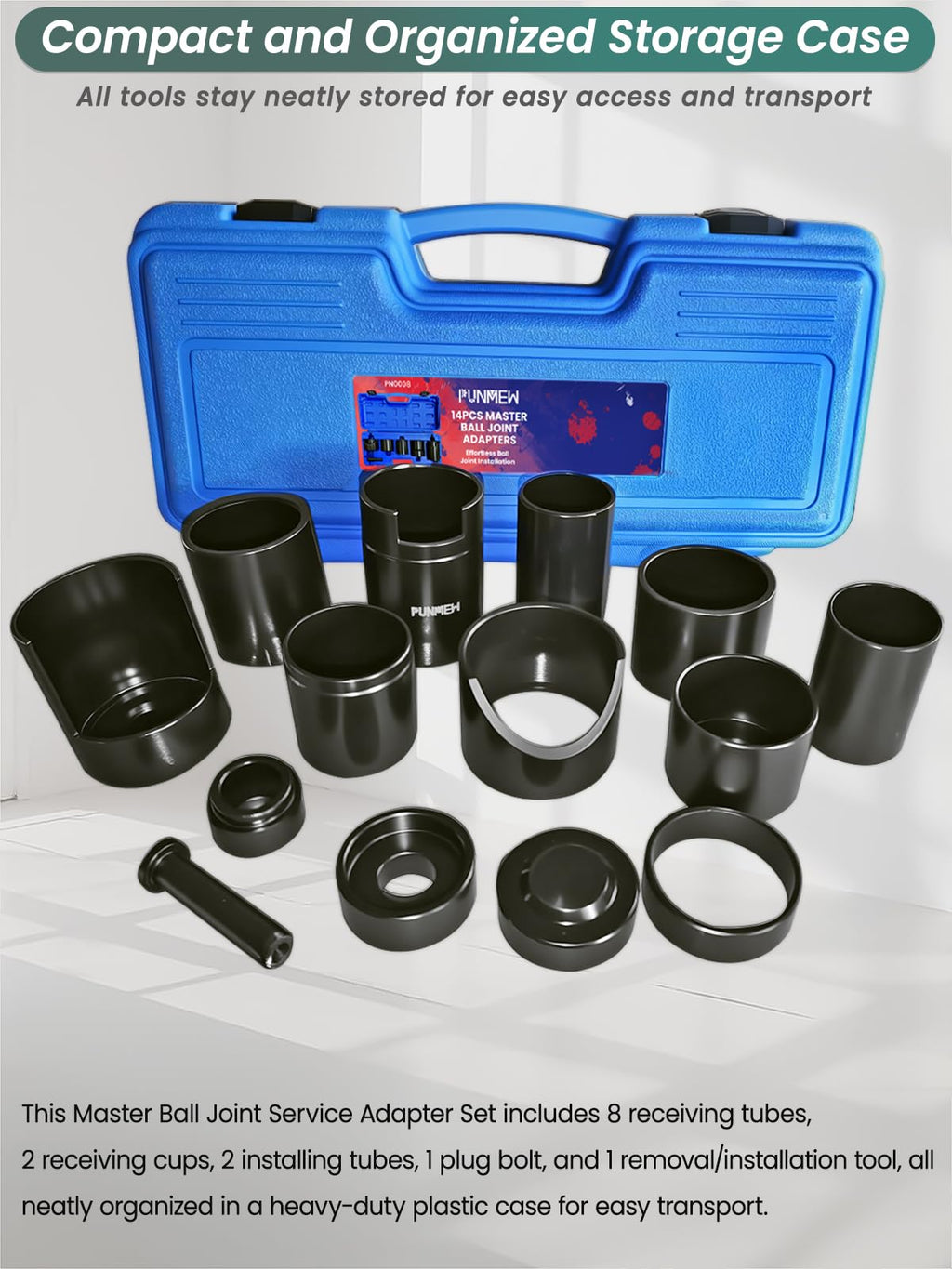 14 Piece Ball Joint Service Adapter Set D9567