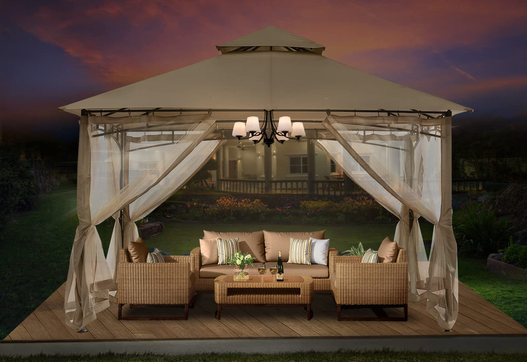 8x8 Gazebo with Mosquito Netting T994