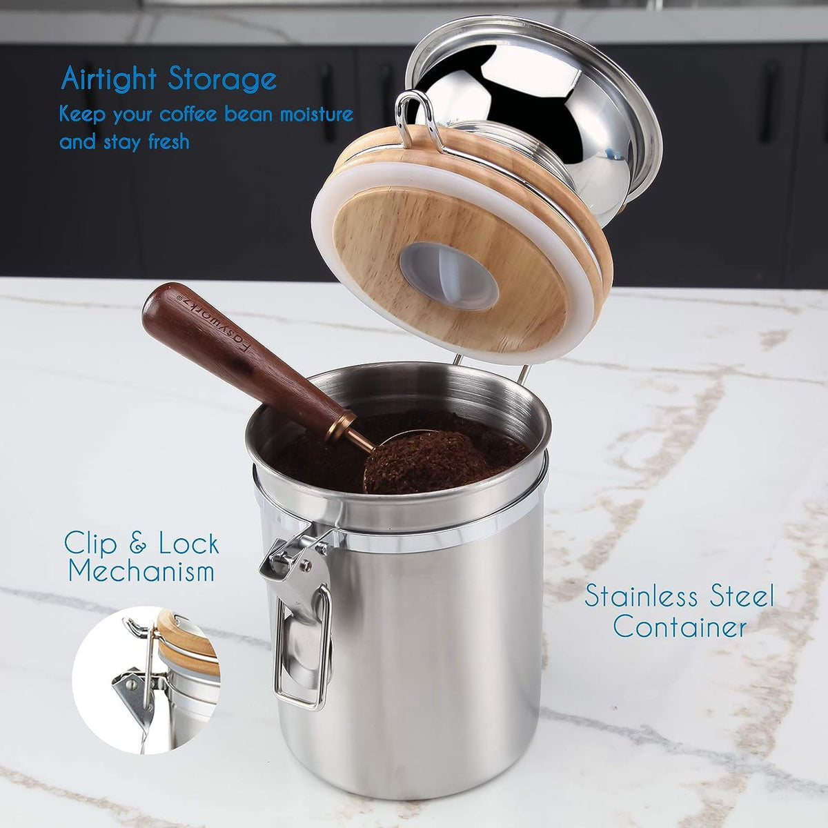 12 oz French Press with Manual Coffee Grinder V14602