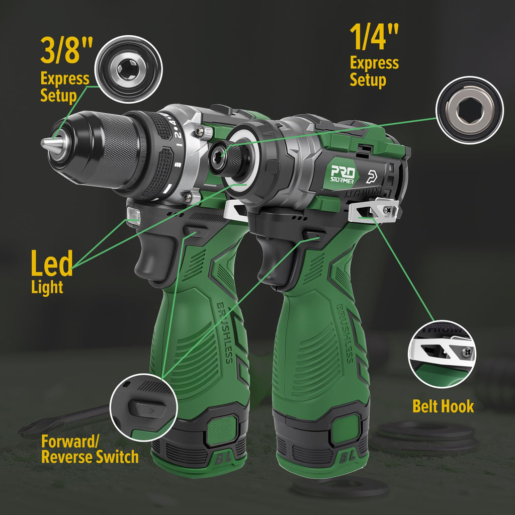 Cordless Drill & Impact Driver Set R3755