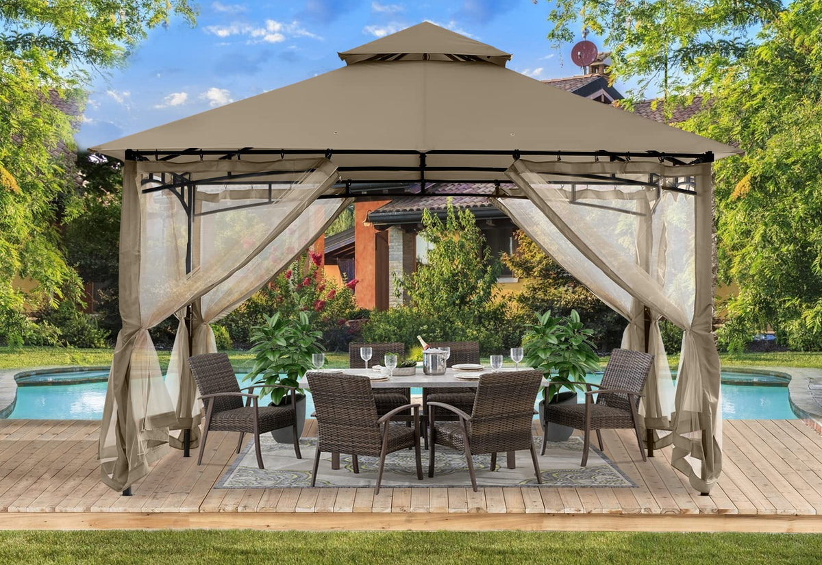 8x8 Gazebo with Mosquito Netting T994