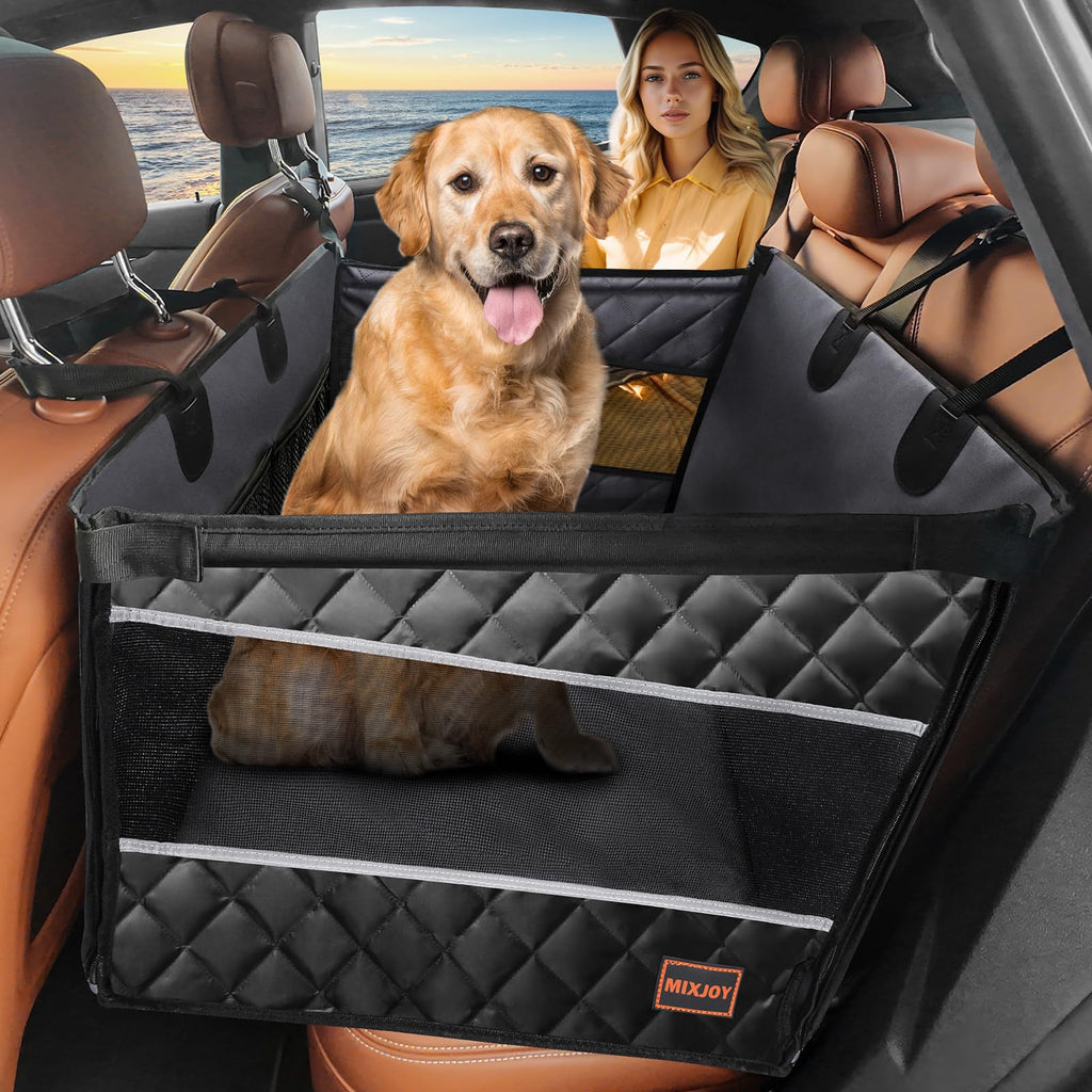 Waterproof Dog Car Seat with Storage Pocket L493