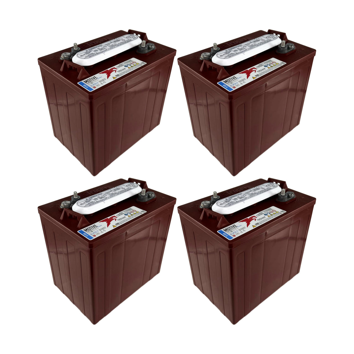 6V 225Ah Deep-Cycle Flooded Battery Pack of 4 T44389