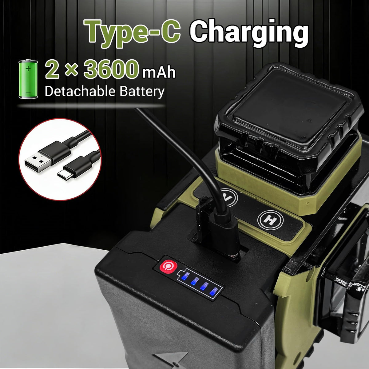 360 Self Leveling Green Laser Level with Magnetic Stand E454319