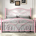 Full Size Metal Bed Frame with Headboard and Footboard C626