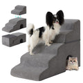 Grey 5-Step Dog Stairs W363917