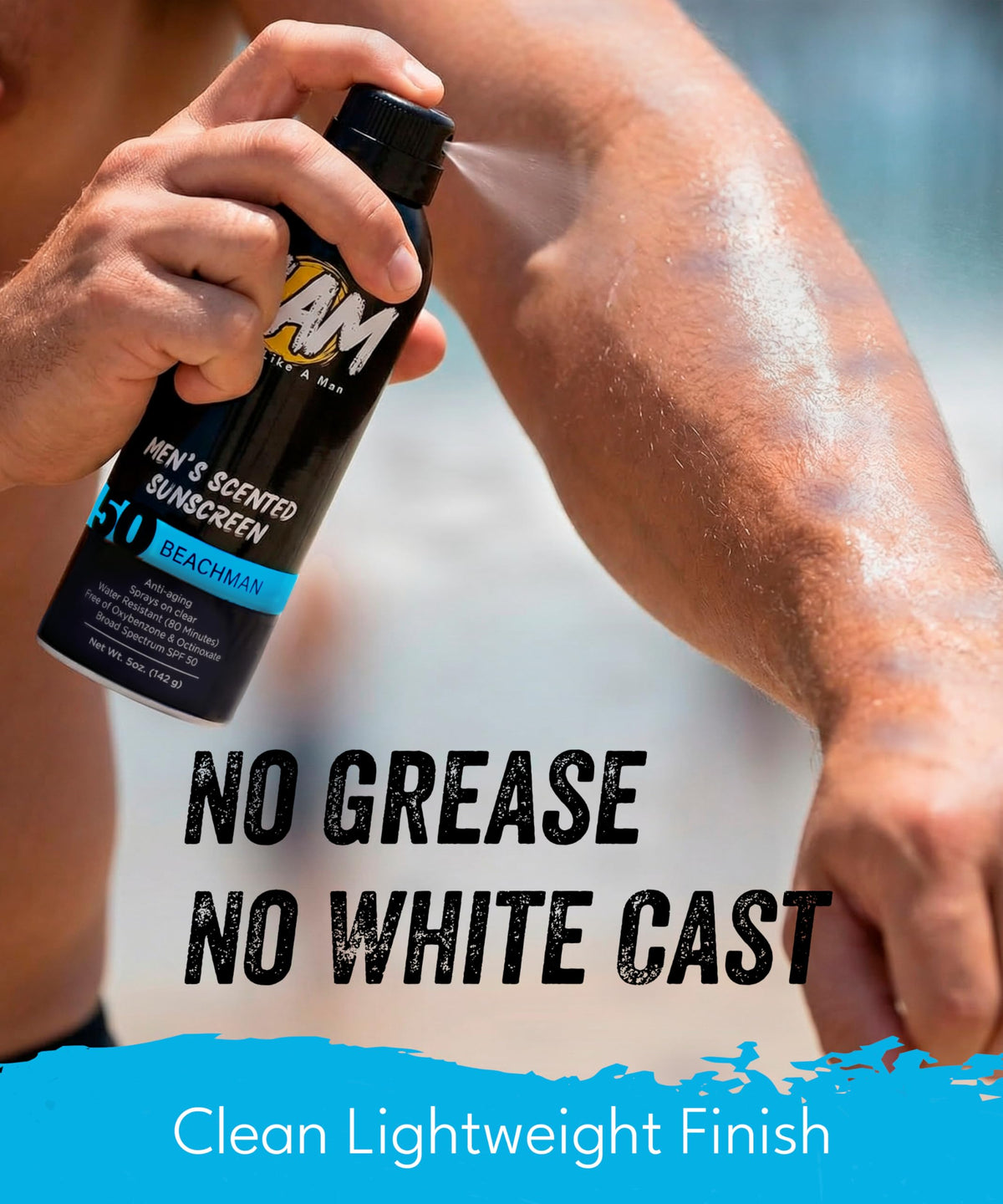 Sunscreen Spray 50 SPF Waterproof for Face & Body 2 Pk K1554