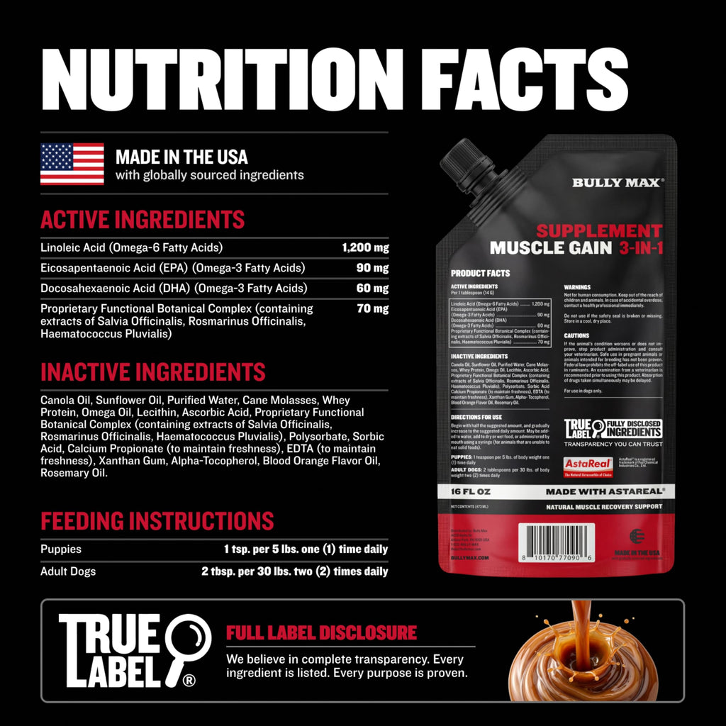 Liquid Dog Muscle Builder Supplement 16 oz R8833