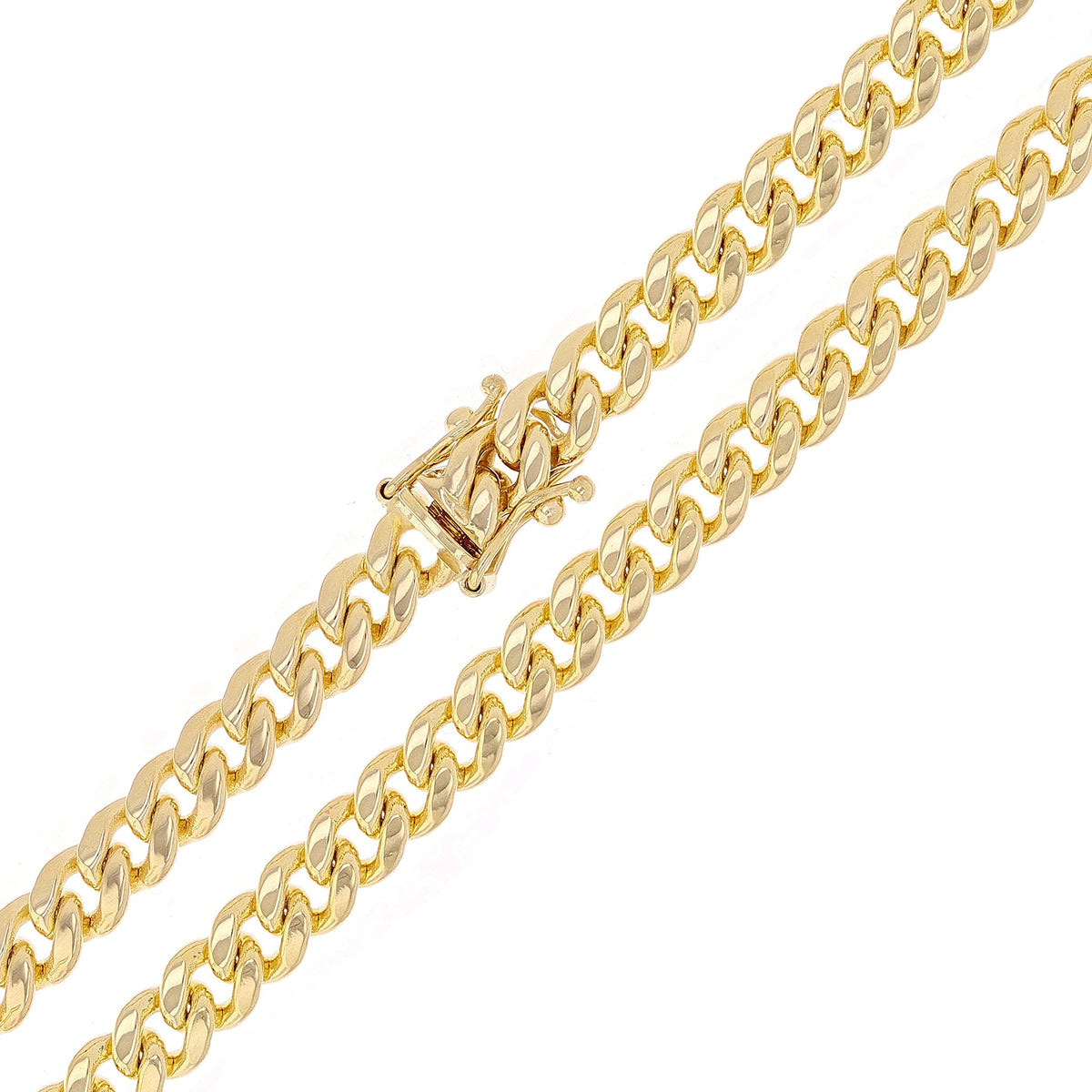 14k Yellow Gold Cuban Curb Link Chain H502