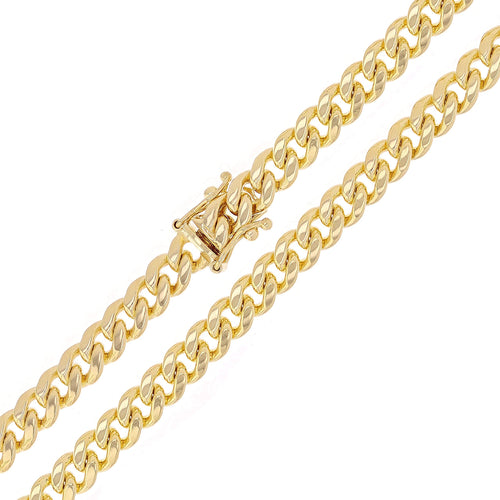 14k Yellow Gold Cuban Curb Link Chain H502