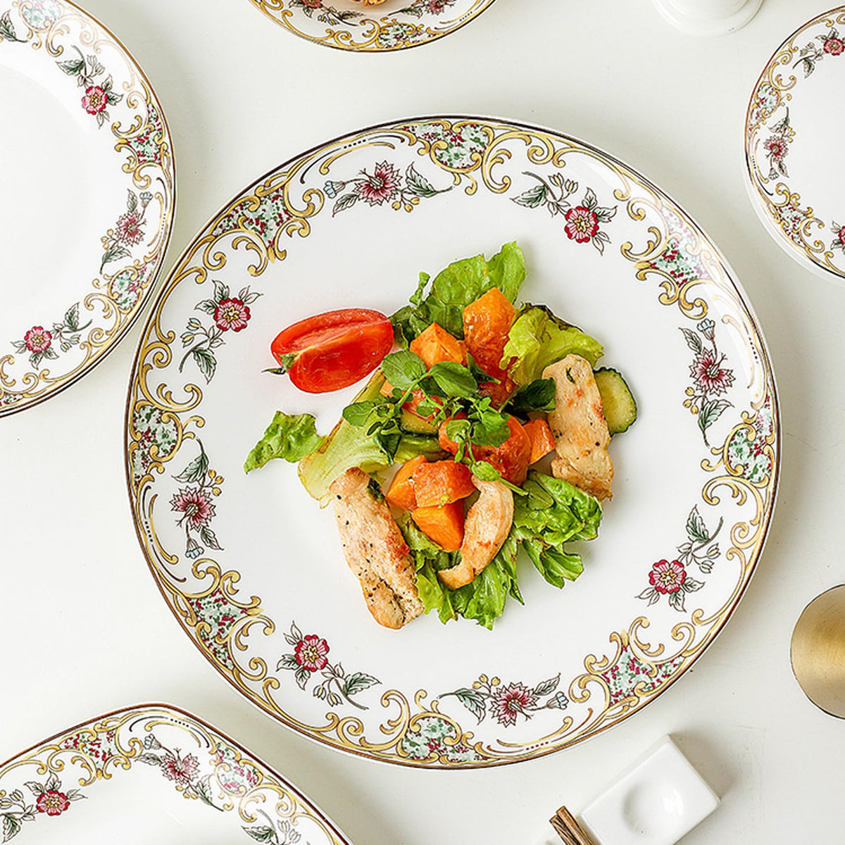 Bone China 12-Piece Dinnerware Set O7317