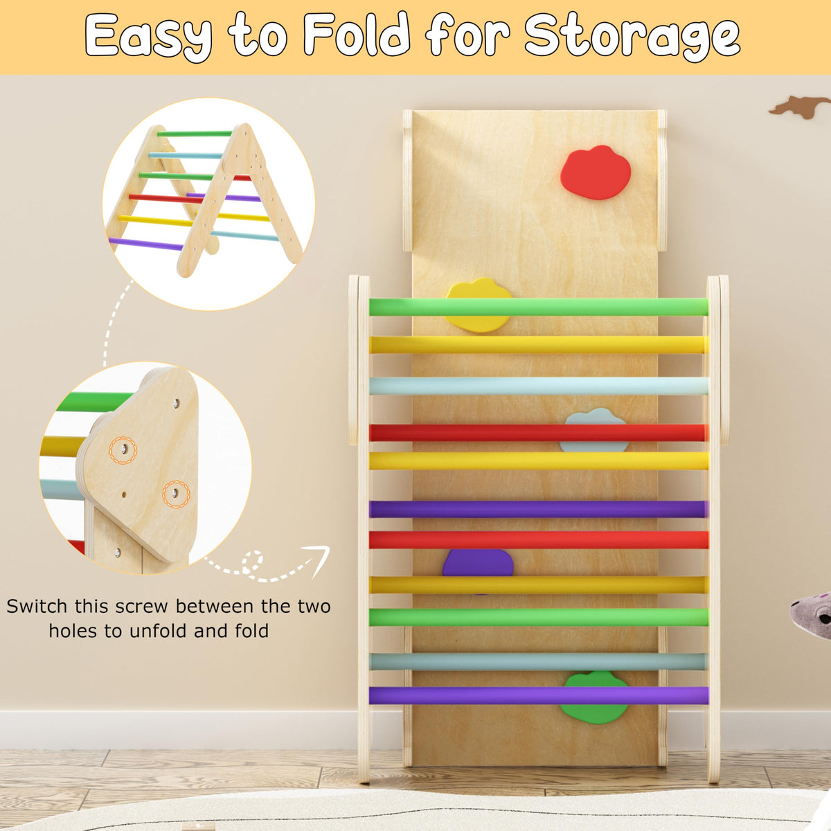 7 in 1 Foldable Wood Climbing Toys I788