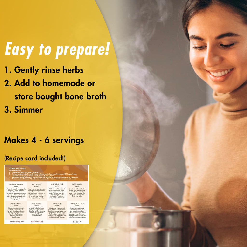Chinese Herbal Soup Mix Packet 4 to 6 Servings J47583