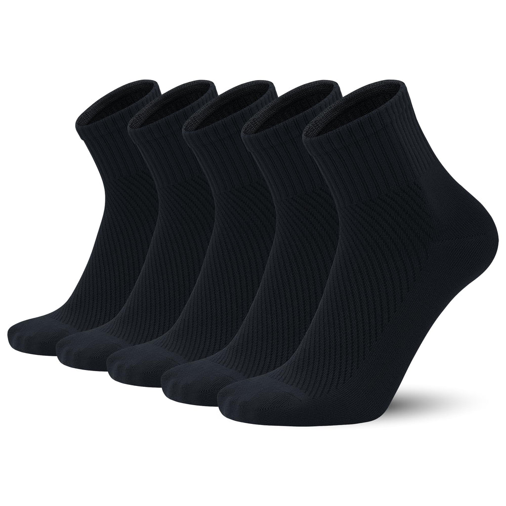 Men’s Bamboo Viscose Above Ankle Thin Breathable Soft Summer Mesh Anti-Odor Casual Dress 5 Pairs C174