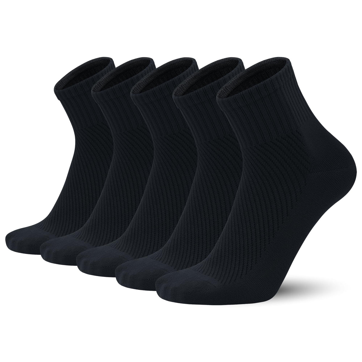 Men’s Bamboo Viscose Above Ankle Thin Breathable Soft Summer Mesh Anti-Odor Casual Dress 5 Pairs C174