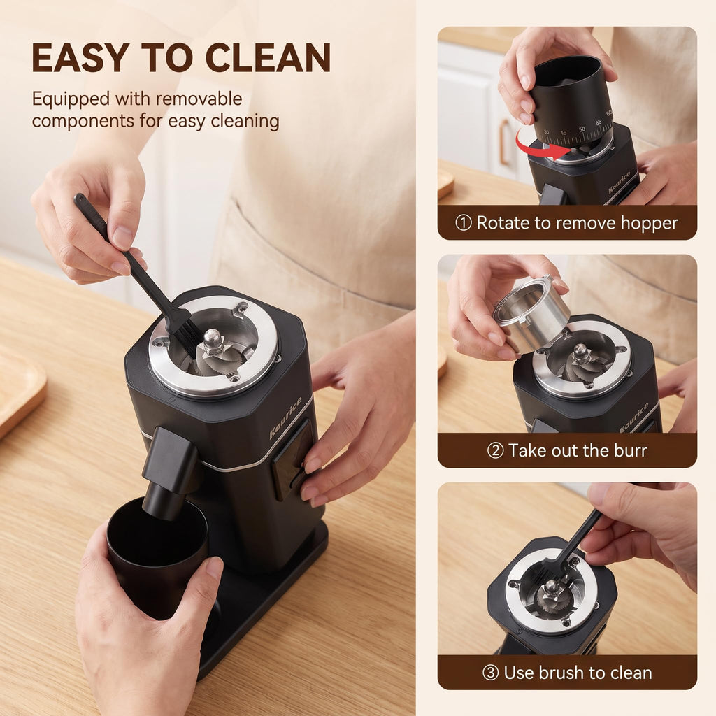 Electric Burr Coffee Grinder with 75 Settings M125