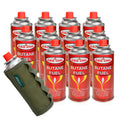 Tactical Outdoor Protective Canister Sleeve for 8oz Butane Fuel Canisters Pack of 12 Woodland Green Z442