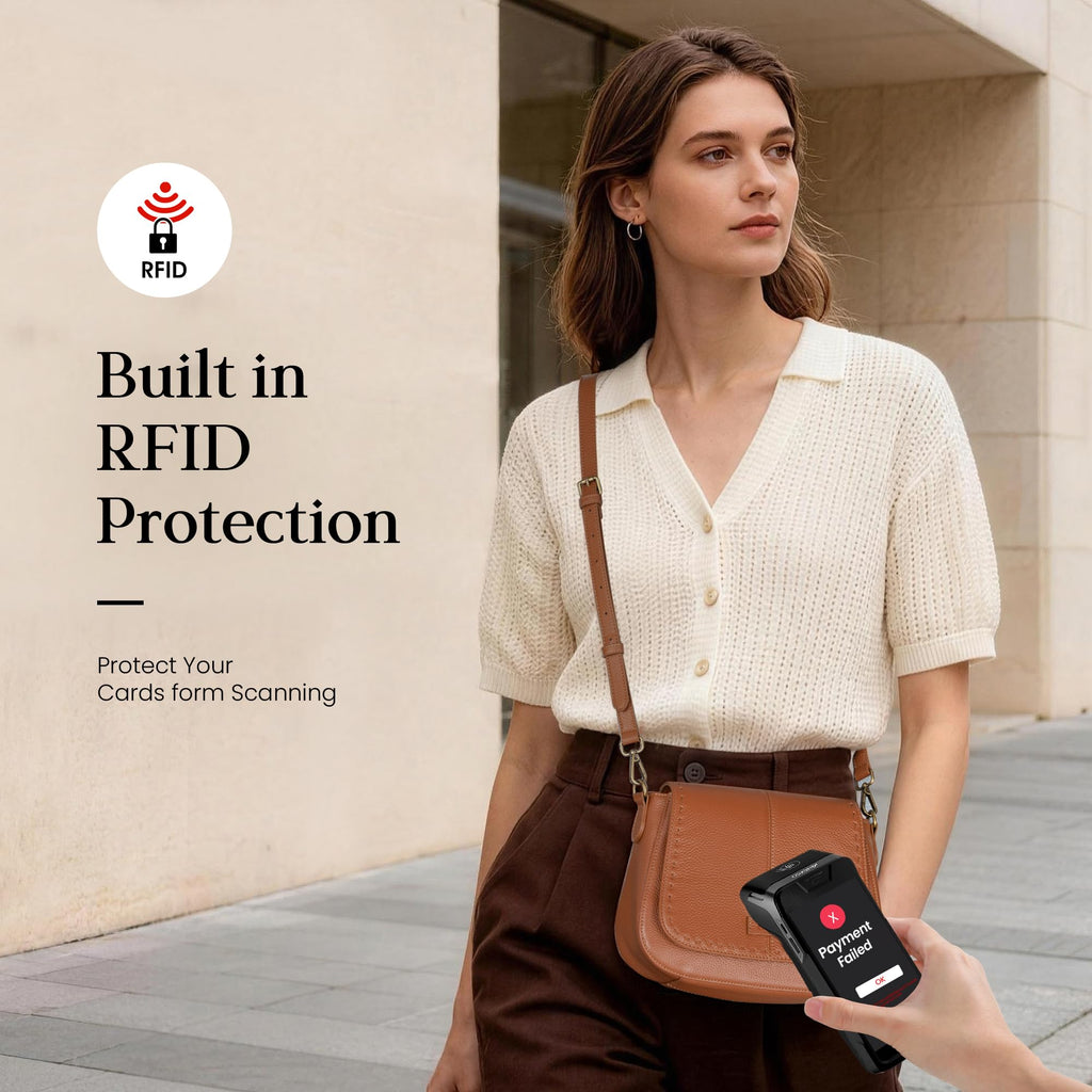 Genuine Leather RFID Blocking Crossbody Bag U380091