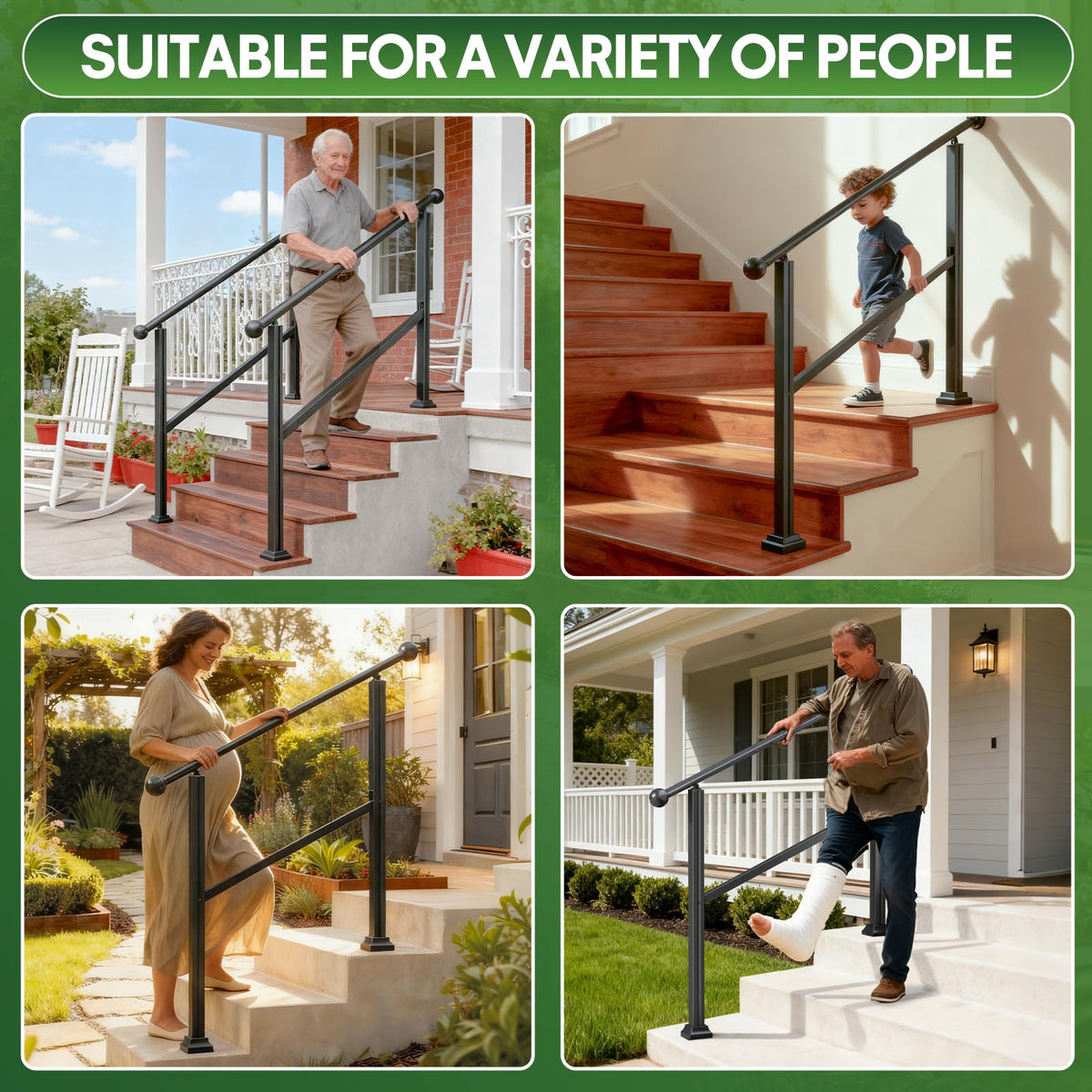 Adjustable Outdoor Stair Railing C47565