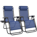 Zero Gravity Chairs Set of 2 Blue S66963