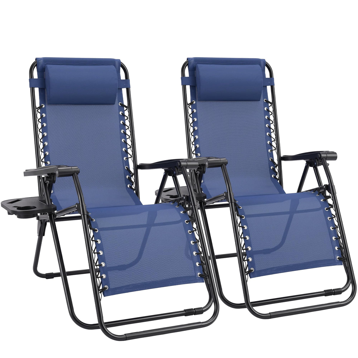 Zero Gravity Chairs Set of 2 Blue S66963
